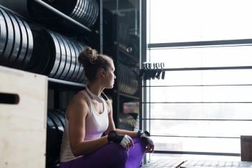 resting-woman-looking-away